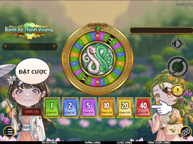 Gameplay thú vị và lôi cuốn của slot Bánh Xe Thịnh Vượng BK8