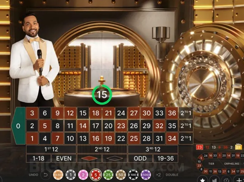 Mức thưởng cực cao của casino Gold Vault Roulette 