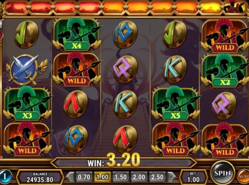 Đẳng cấp game quay slot 5 sao của Xerxes Bạo Chúa BK8 