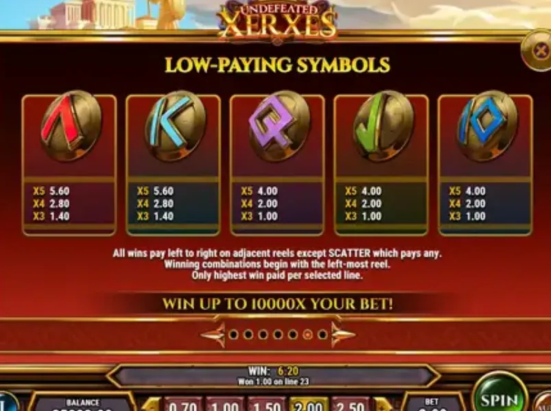 Một vài tính năng cực hay chỉ có tại Slot Xerxes Bạo Chúa BK8